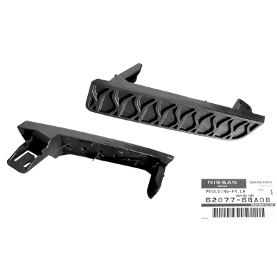 NISSAN 370Z Z34 14- ATRAPA ZAŚLEPKA KRATKA ZDERZAKA PRZÓD NISMO LEWA OE 62077-6GA0B